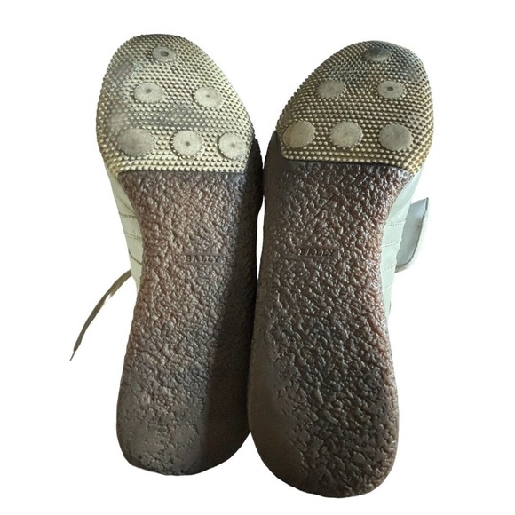 Bally Free Men’s Athletic Shoes Size Medium 10.5 E Beige Leather Chic Sneakers - Picture 7 of 10